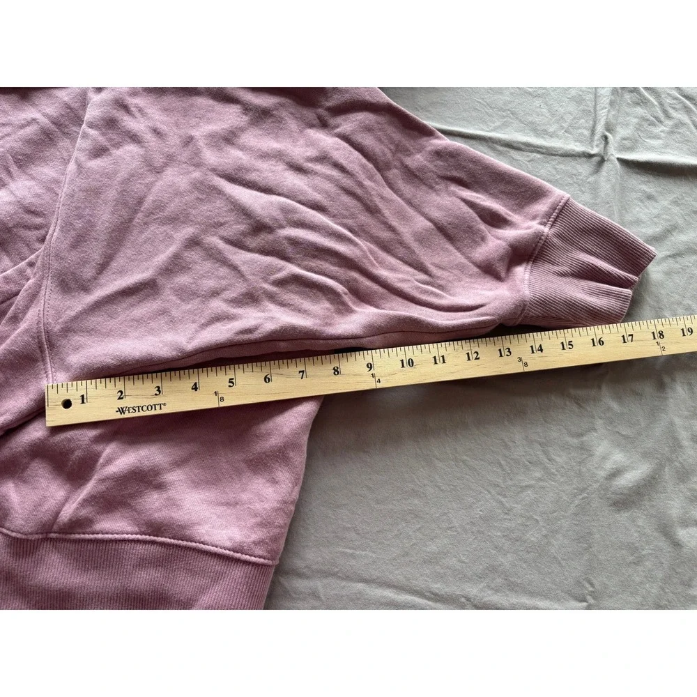 Nike Los Angeles LA Swoosh Oversized Cropped Hoodie Pink Womens XL 1035